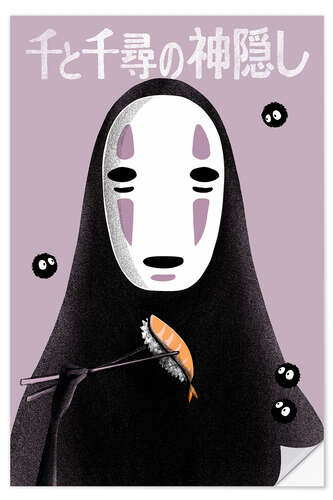 Selvklebende plakat Kaonashi No-face, Spirited Away