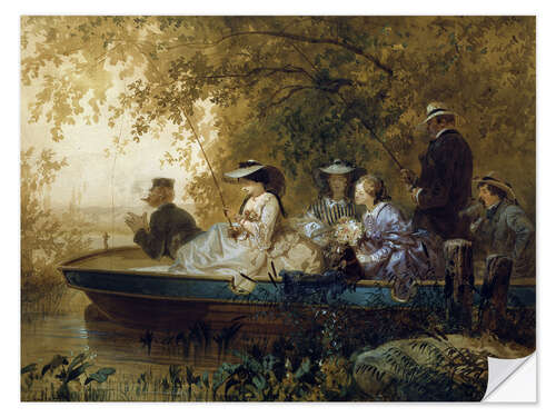 Vinilo para la pared Boat Tour, 1857