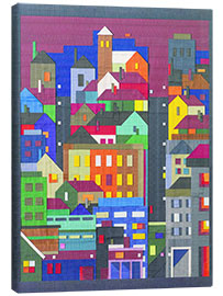 Canvas-taulu Untitled (View of a City)