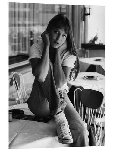 Galleritryck Jane Birkin in a Cafe I