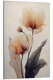 Magnettafel Pergamentblumen