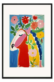Gerahmter Kunstdruck Das Blumenpferd