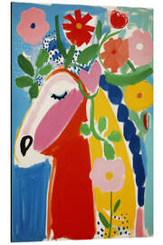 Magnettafel Das Blumenpferd