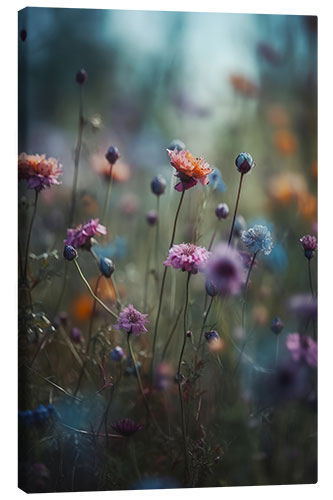 Quadro em tela Colorful Wild Flowers