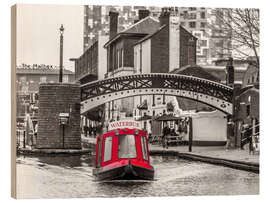 Tableau en bois Birmingham Canal