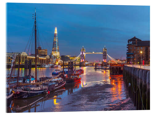 Tableau en verre acrylique Thames Quay, London