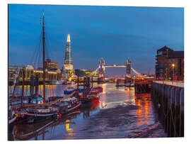 Aluminium print Thames Quay, London