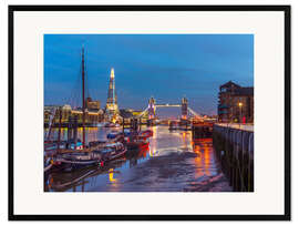 Ingelijste kunstdruk Thames Quay, London