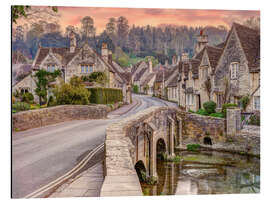 Magnettafel Steincottages in Castle Combe