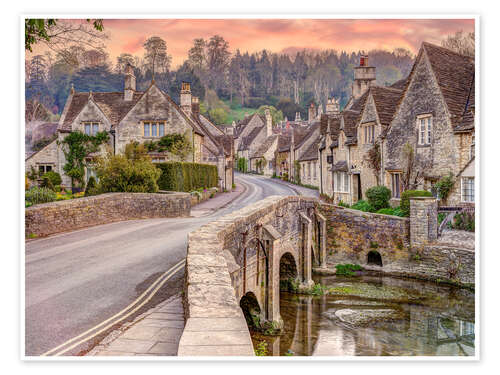 Poster Steincottages in Castle Combe