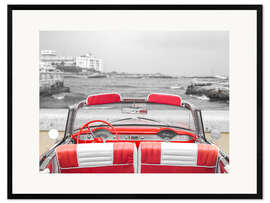 Kehystetty taidepainatus Vintage Car in Havana