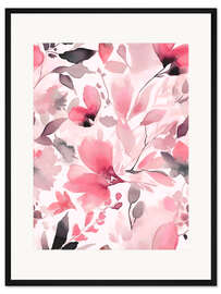 Gerahmter Kunstdruck Pink Flower Dreams