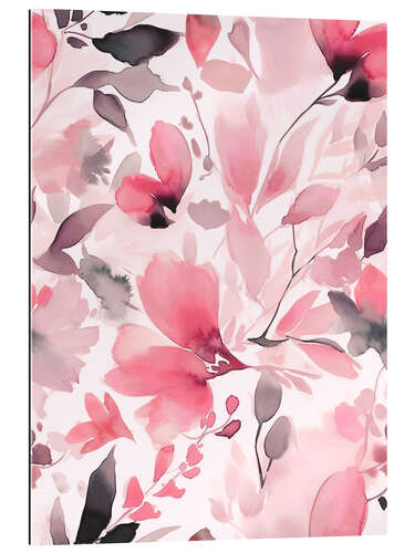 Stampa su plexi-alluminio Pink Flower Dreams