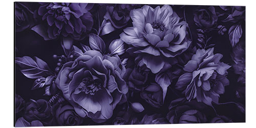 Stampa su alluminio Moody Flower Fantasies