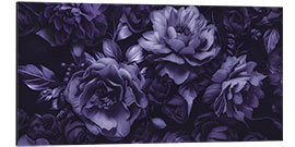 Tableau en aluminium Moody Flower Fantasies