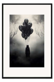 Gerahmter Kunstdruck Cat Head