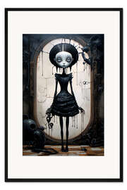 Gerahmter Kunstdruck Lady in Black