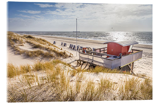 Akrylbilde West Beach of Kampen on Sylt