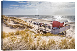 Tableau sur toile West Beach of Kampen on Sylt - Christian Müringer