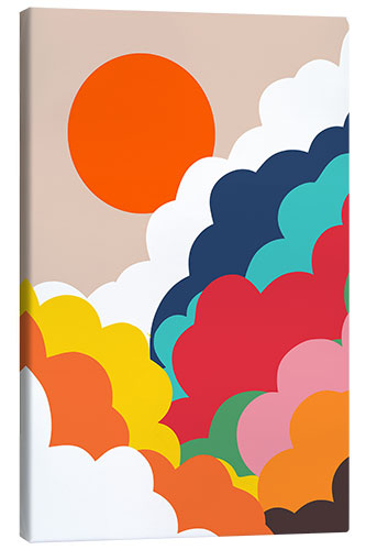 Canvas print Head in The Clouds