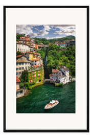 Gerahmter Kunstdruck Nesso, Comer See