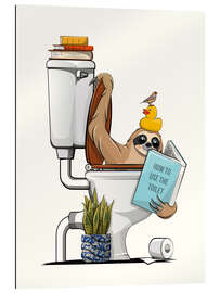 Gallery print Sloth in the Toilet Flush