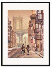 Ingelijste kunstdruk Brooklyn Song