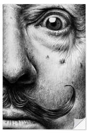 Wandsticker Salvador Dali Close-Up