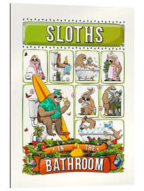 Gallery print Sloths in the Bathroom