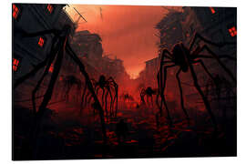 Magnettafel Spinnen Invasion