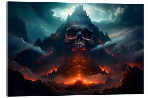 Acrylglas print Skull Mountain
