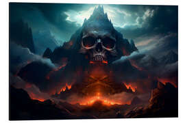 Print på aluminium Skull Mountain
