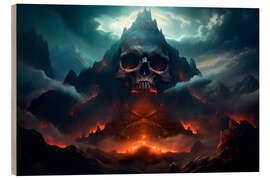 Obraz na drewnie Skull Mountain