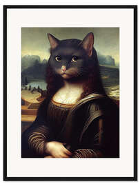 Gerahmter Kunstdruck Miaunalisa