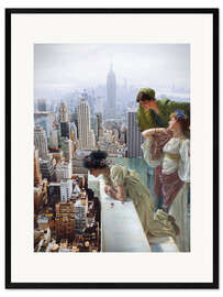Ingelijste kunstdruk Manhattan View