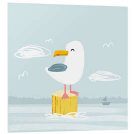 Foam board print Herring Gull