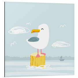 Magnettafel Silbermöwe