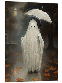 Foam board print Ghost With Umbrella