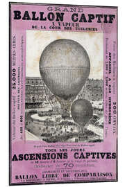 Bilde på skumplate Henri Giffard's Captive Balloon, 1878