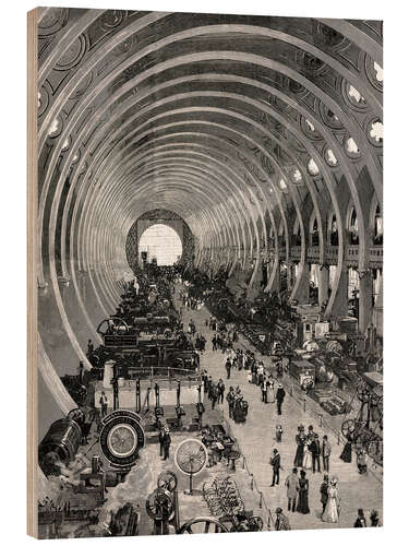 Holzbild Nationalen Ausstellung von Turin, Italien, 1898