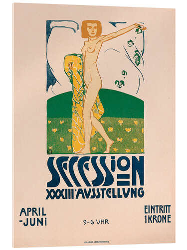 Acrylic print 33rd Exhibition of the Vienna Secession, 1909