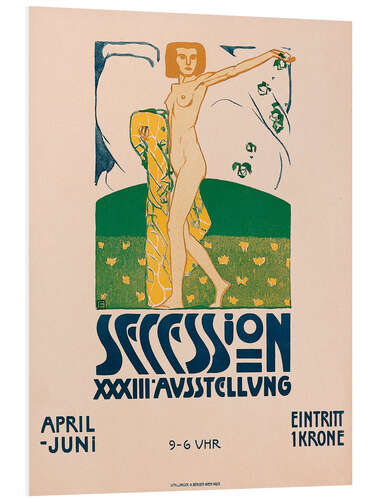 Foam board print 33rd Exhibition of the Vienna Secession, 1909