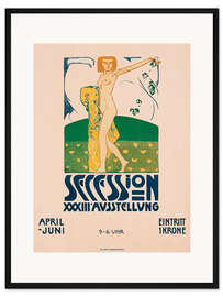 Gerahmter Kunstdruck 33. Ausstellung der Wiener Sezession, 1909