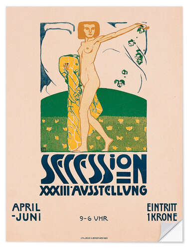 Sticker mural 33rd Exhibition of the Vienna Secession, 1909