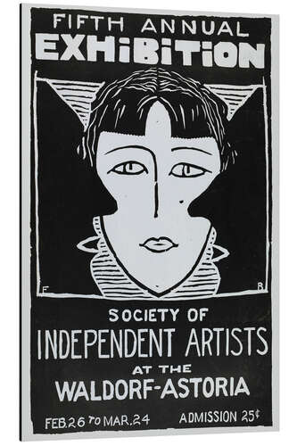 Cuadro de aluminio Fifth Annual Exhibition Society of Independent Artists (inglés)