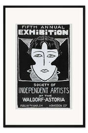 Gerahmter Kunstdruck 5. Jahresausstellung der Gesellschaft unabhängiger Künstler (englisch)