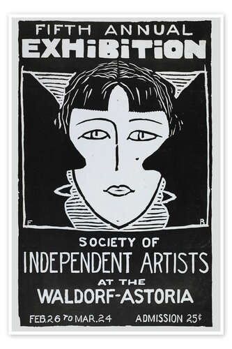 Poster Fifth Annual Exhibition Society of Independent Artists