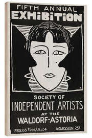 Cuadro de madera Fifth Annual Exhibition Society of Independent Artists (inglés)