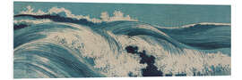 Foam board print Waves III