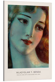 Magnettafel Head of Girl With Long Blonde Hair (1923)